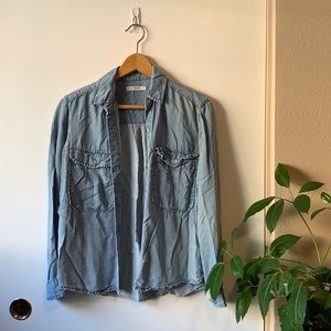 Mango Denim Button Up
